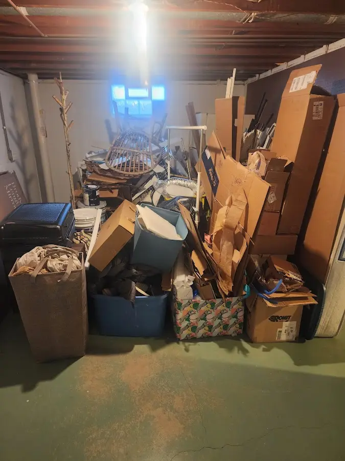 Roll-off dumpster container at job site for 20 Yard Dumpster Rental in Fort Washington